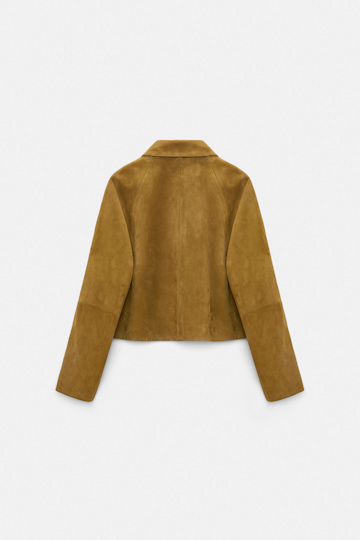 Dorothee Schumacher Suede jacket greenish brown