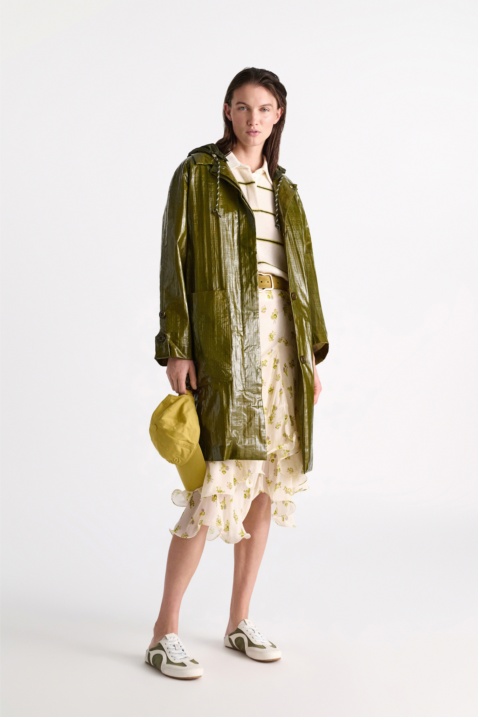 Dorothee Schumacher Patent coat seaweed