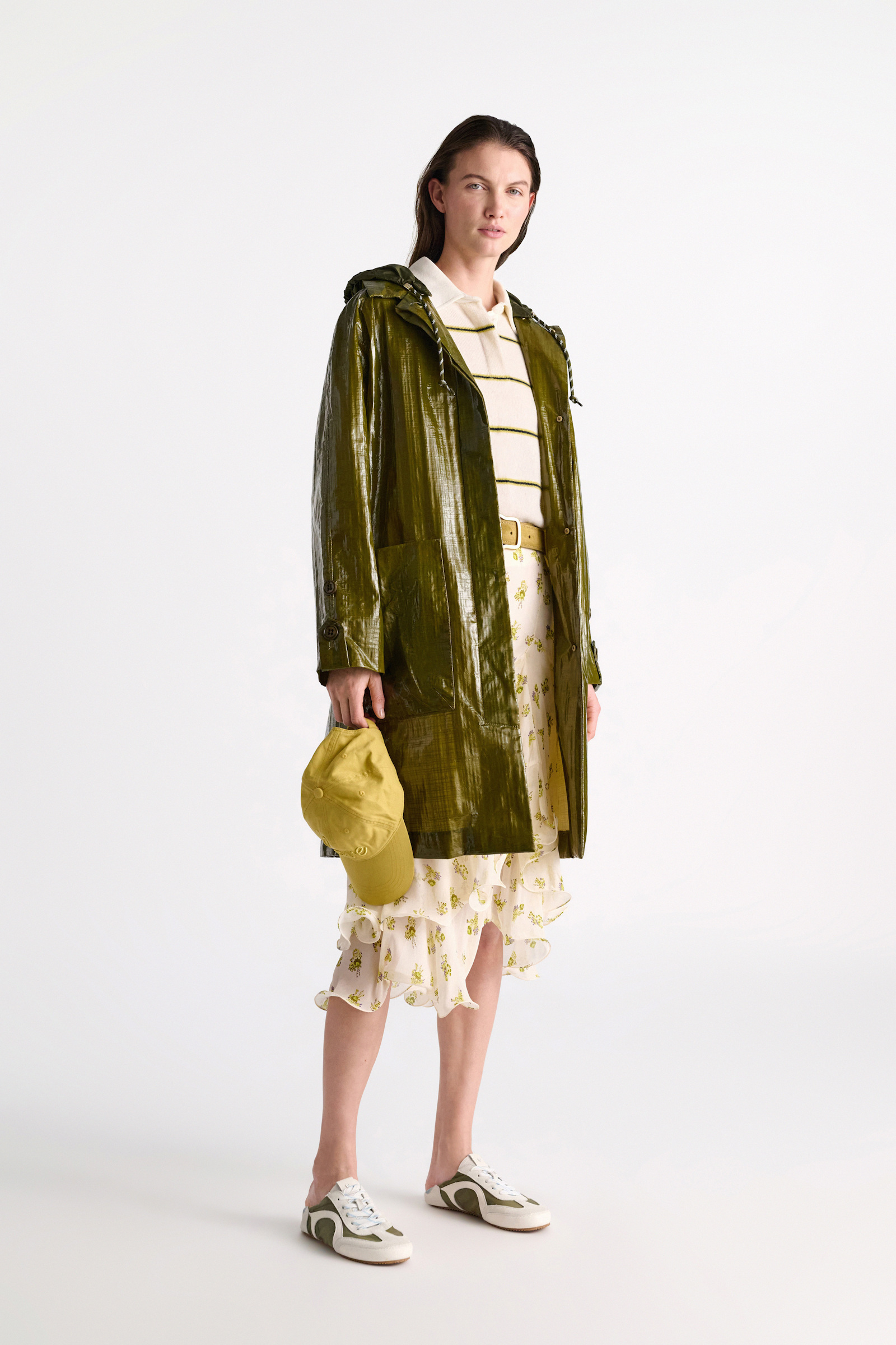 Dorothee Schumacher Patent coat seaweed