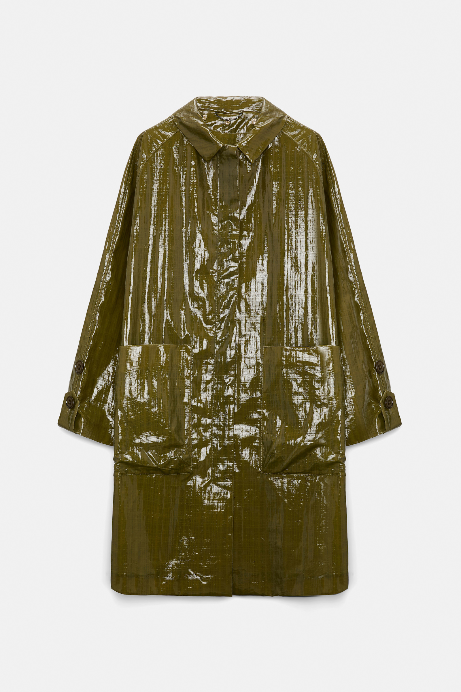 Dorothee Schumacher Patent coat seaweed