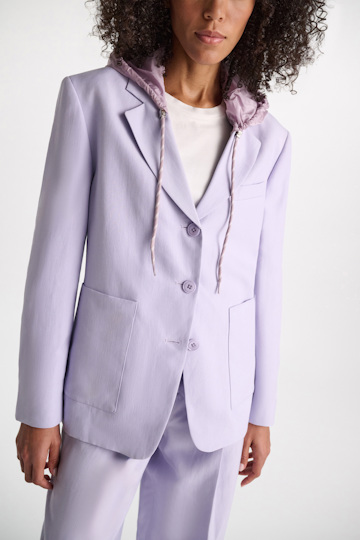 Dorothee Schumacher Hooded shrug crocus