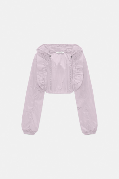 Dorothee Schumacher Hooded shrug crocus