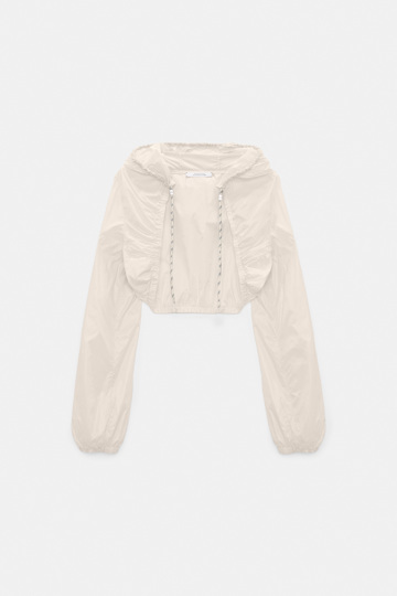 Dorothee Schumacher Hooded shrug light sand