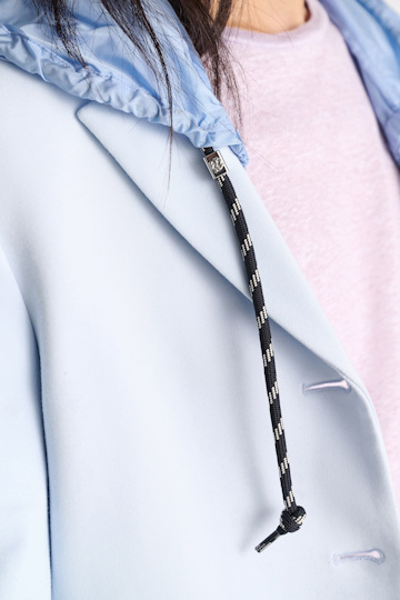 Dorothee Schumacher Hooded shrug icy sky