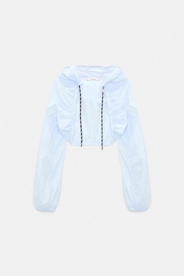 Dorothee Schumacher Hooded shrug icy sky