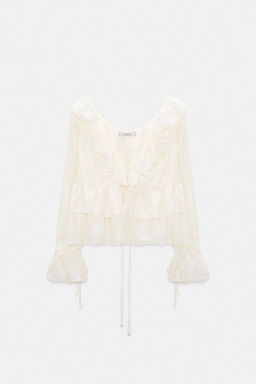 Dorothee Schumacher Tunic-style blouse in Habotai silk camellia white