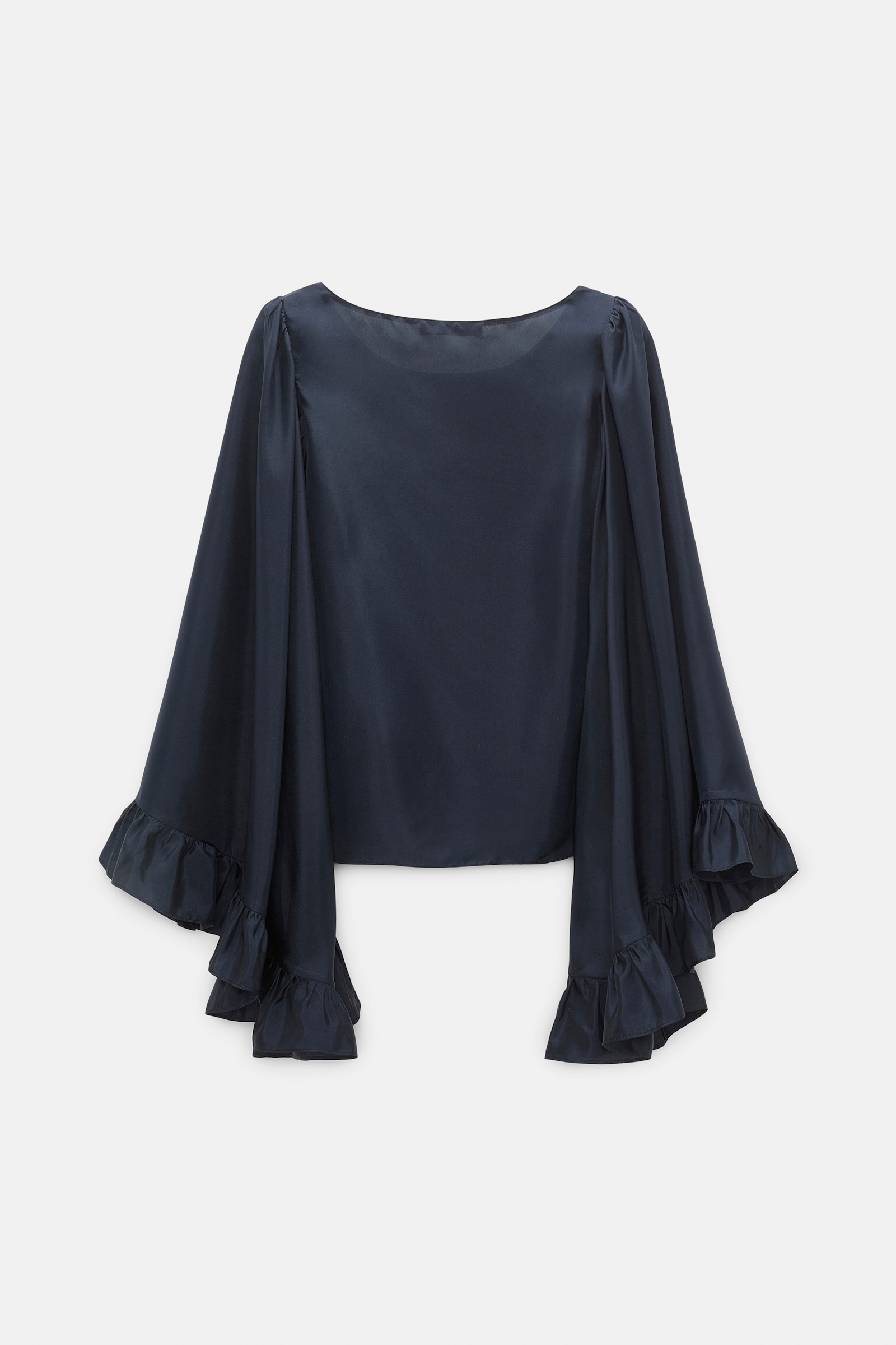 Dorothee Schumacher T-Blouse aus Seiden-Habotai dark navy