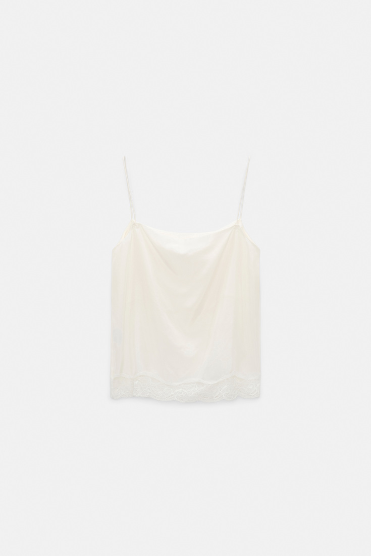 Dorothee Schumacher Gedoppeltes Lingerie-Top aus Seiden-Habotai camellia white
