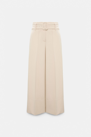 Dorothee Schumacher High-waisted culottes in Punto Milano soft sand