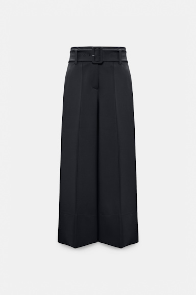 Dorothee Schumacher High-waisted culottes in Punto Milano dark navy