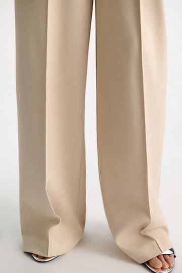 Dorothee Schumacher Wide leg pants in Punto Milano soft sand