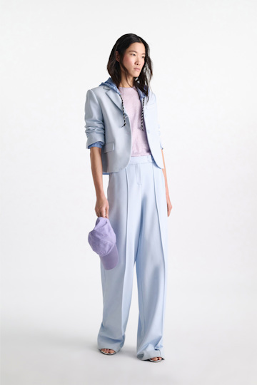 Dorothee Schumacher Wide leg pants in Punto Milano ice sky