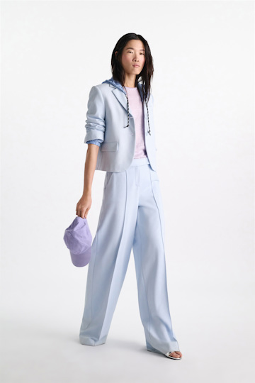 Dorothee Schumacher Wide leg pants in Punto Milano ice sky