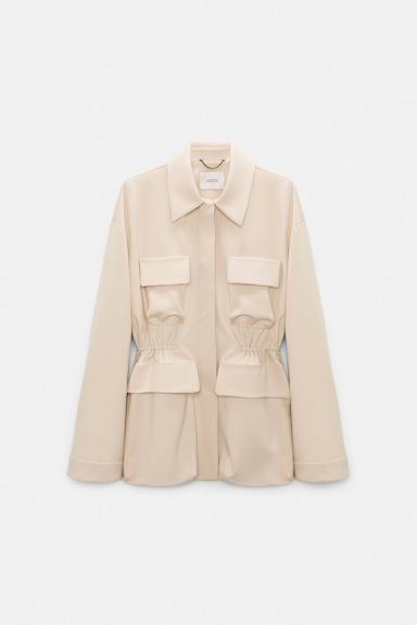 Dorothee Schumacher Field jacket in Punto Milano soft sand