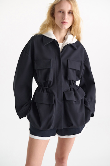 Dorothee Schumacher Field jacket in Punto Milano dark navy