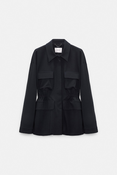 Dorothee Schumacher Field Jacket aus Punto Milano dark navy