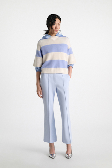 Dorothee Schumacher Cropped flares in Punto Milano ice sky