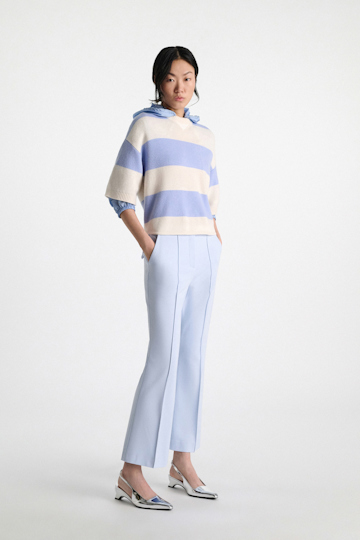Dorothee Schumacher Cropped flares in Punto Milano ice sky