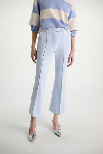 Dorothee Schumacher Cropped flares in Punto Milano ice sky