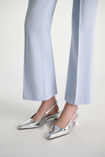 Dorothee Schumacher Cropped flares in Punto Milano ice sky