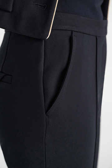 Dorothee Schumacher Cropped flares in Punto Milano dark navy