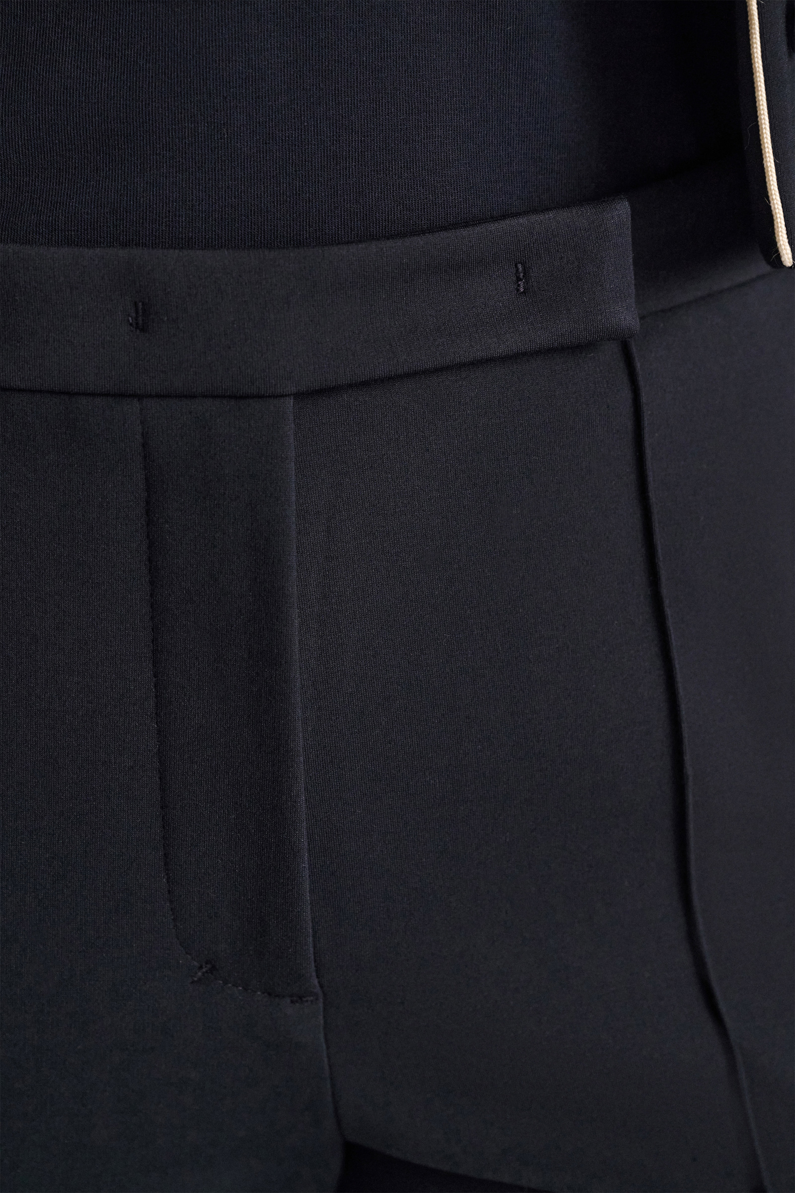 Dorothee Schumacher Cropped Pants mit ausgestelltem Bein aus Punto Milano dark navy