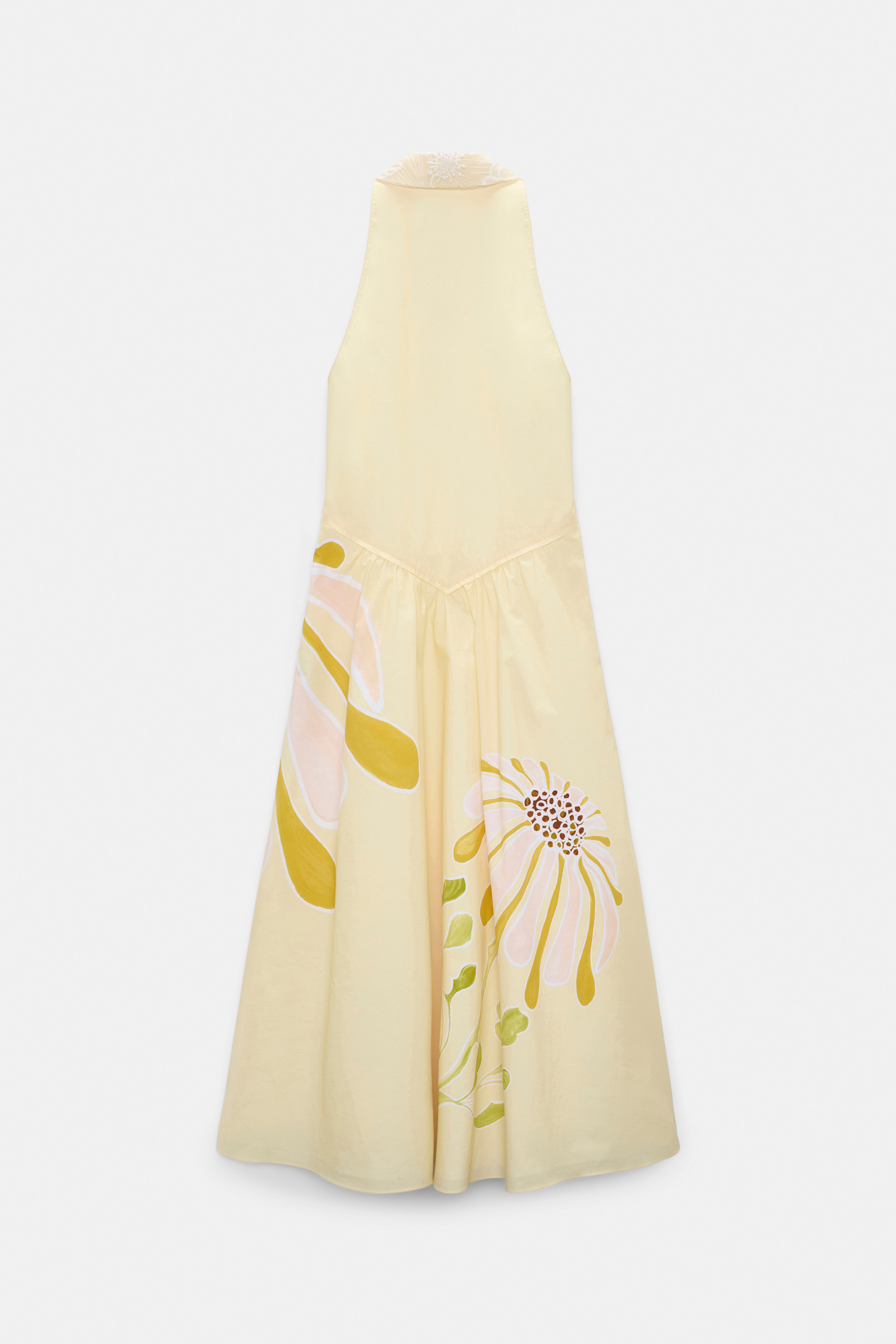 Dorothee Schumacher Printed cotton poplin midi-dress dream flower yellow