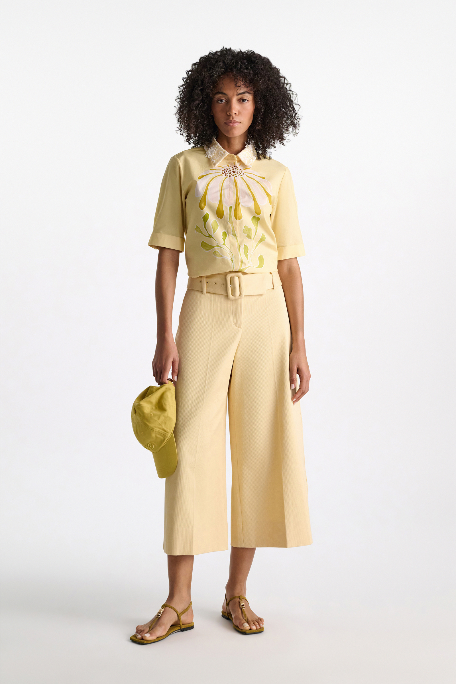 Dorothee Schumacher Bluse mit floralem Signature-Print aus Baumwoll-Popeline dream flower yellow