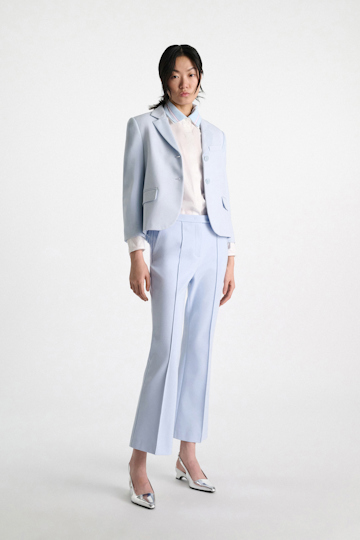 Dorothee Schumacher Cotton oxford shirt with removable collar pure white