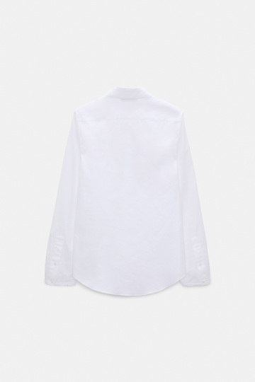 Dorothee Schumacher Cotton oxford shirt with removable collar pure white