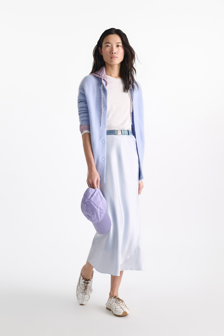 Dorothee Schumacher Midi-Rock aus Seidensatin ice sky