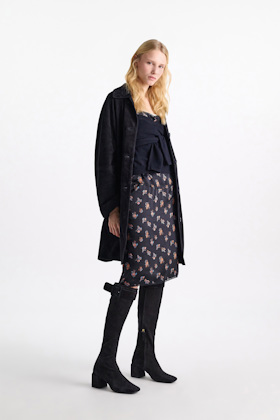 Dorothee Schumacher Stretch calf suede boots midnight blue