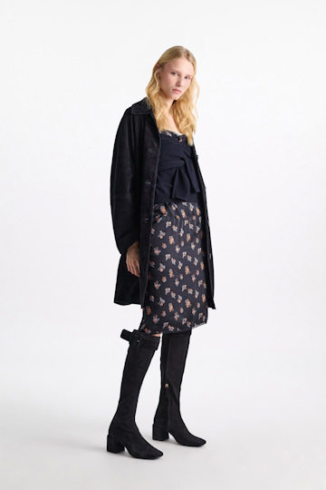 Dorothee Schumacher Stretch calf suede boots midnight blue