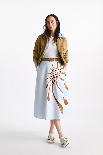 Dorothee Schumacher Waxed suede belt buckwheat