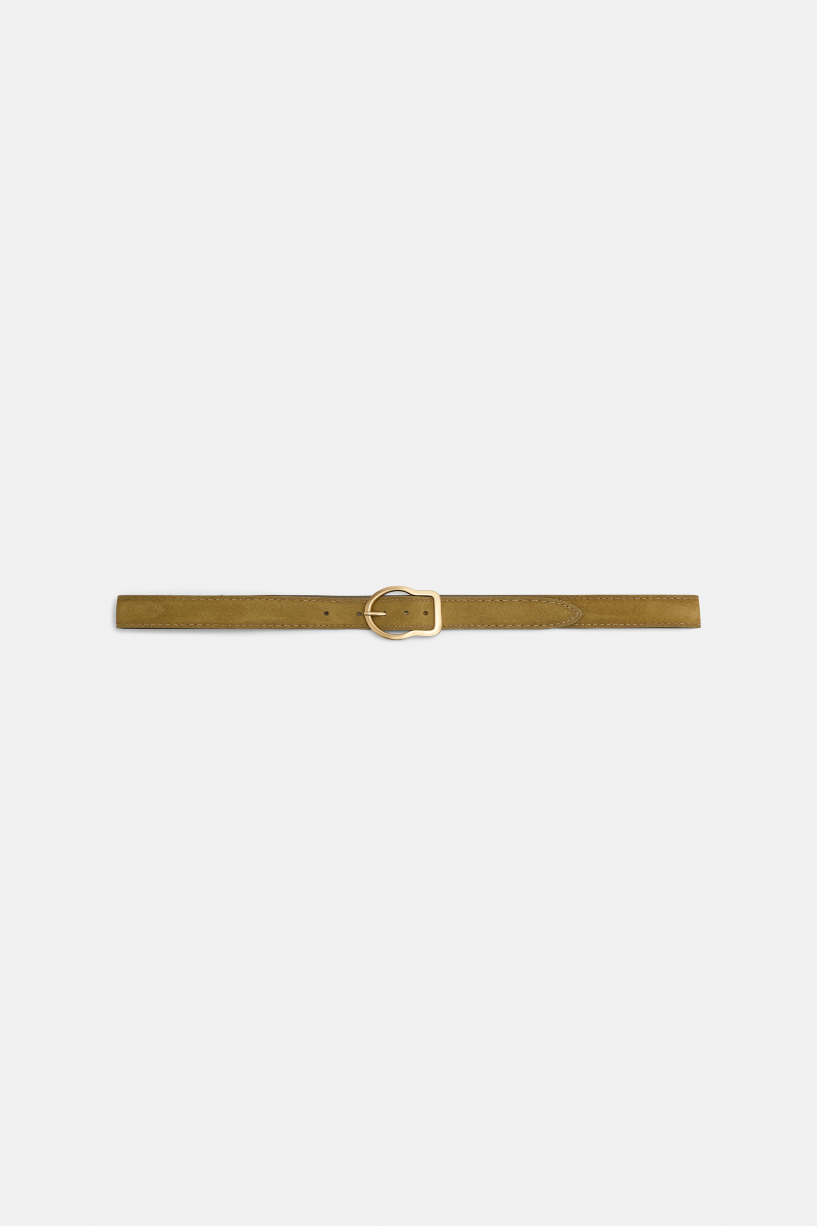 Dorothee Schumacher Gürtel aus Kalbsveloursleder dafne green