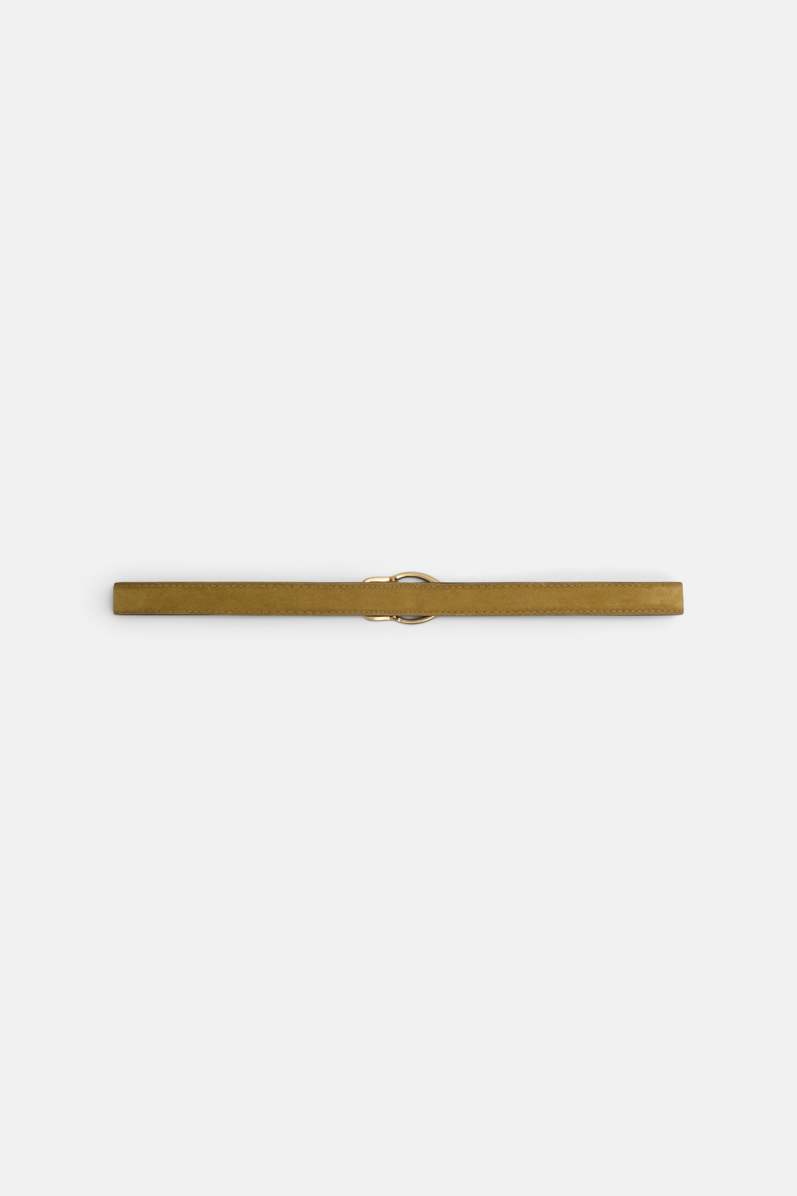 Dorothee Schumacher Gürtel aus Kalbsveloursleder dafne green