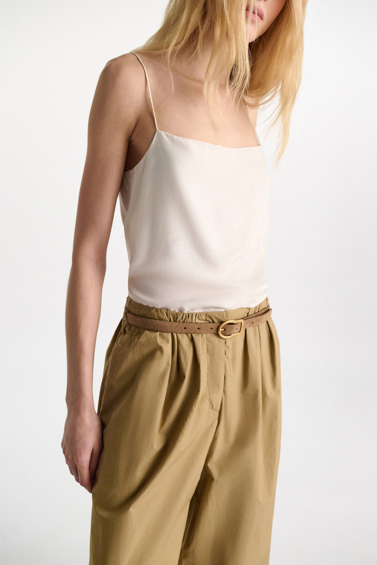 Dorothee Schumacher Gürtel aus Kalbsveloursleder buckwheat