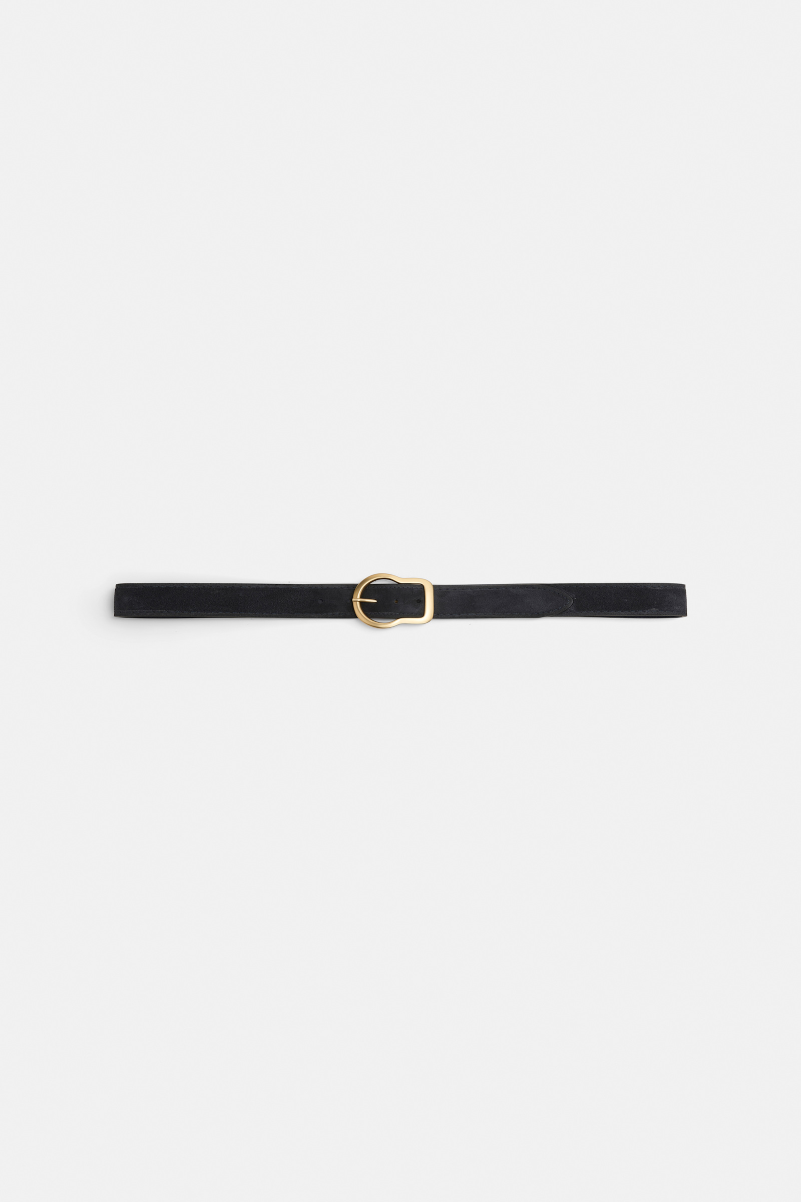 Dorothee Schumacher Gürtel aus Kalbsveloursleder midnight blue