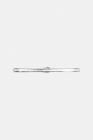 Dorothee Schumacher Mirrored metallic leather belt silver