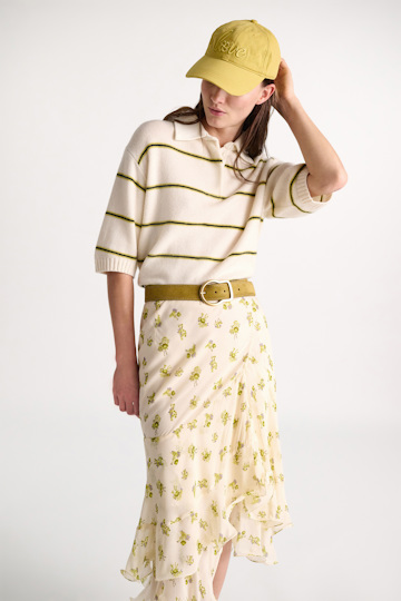 Dorothee Schumacher "Love" embroidered baseball cap spiced green