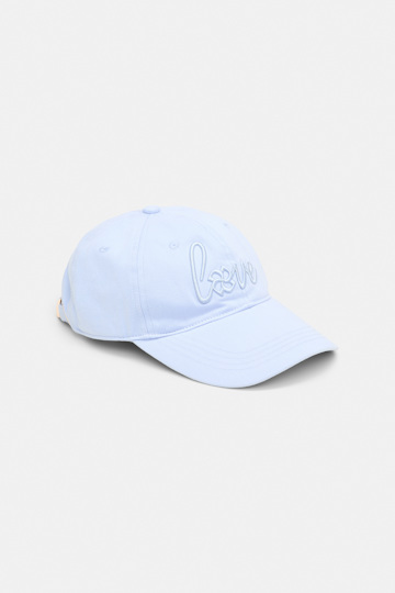 Dorothee Schumacher "Love" embroidered baseball cap baby blue