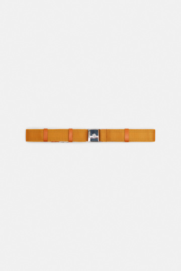 Dorothee Schumacher Elastic belt with leather detailing orange rust