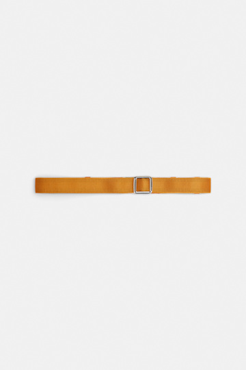Dorothee Schumacher Elastic belt with leather detailing orange rust