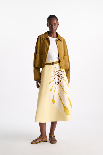 Dorothee Schumacher Elastic belt with leather detailing khaki