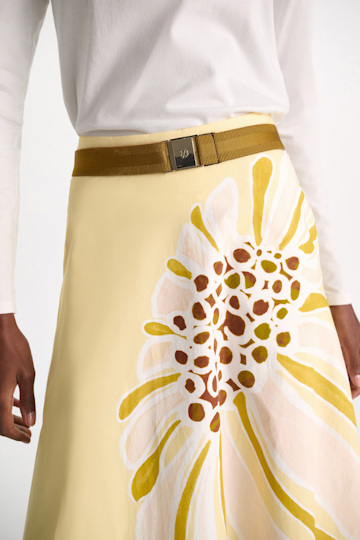 Dorothee Schumacher Elastic belt with leather detailing khaki