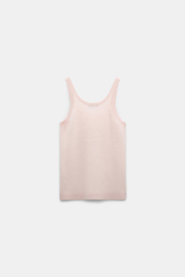 Dorothee Schumacher Merino-cashmere fluffy knit tank top candy