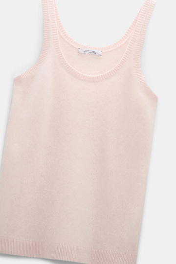 Dorothee Schumacher Merino-cashmere fluffy knit tank top candy