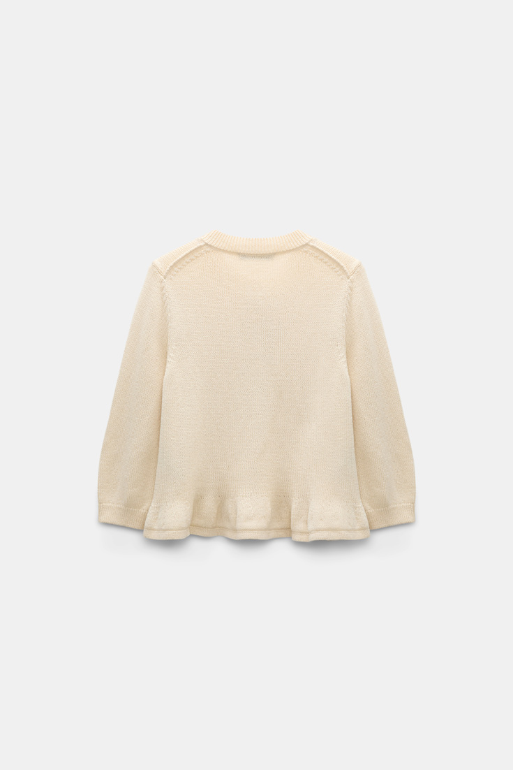 Dorothee Schumacher Kurzer, ausgestellter Cardigan aus Baumwolle icy lemon