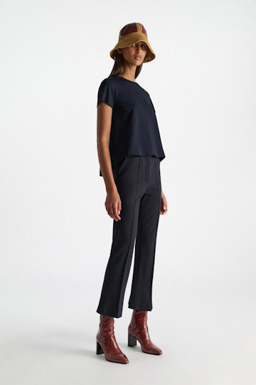 Dorothee Schumacher Flared T-shirt dark navy