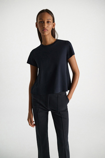 Dorothee Schumacher Flared T-shirt dark navy